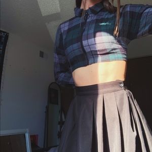 Plaid Cropped Top